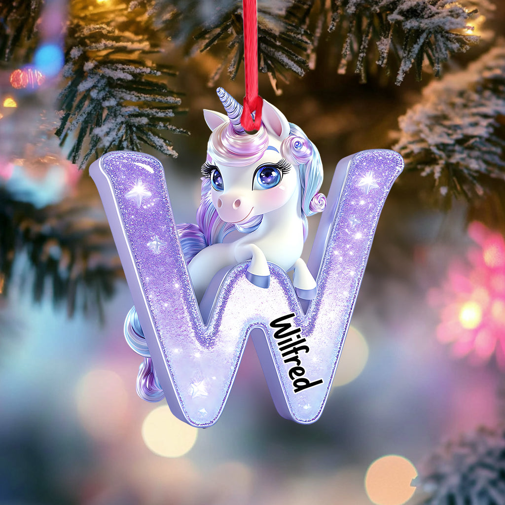 Cartoon Unicorns - Personalized Kid Ornament