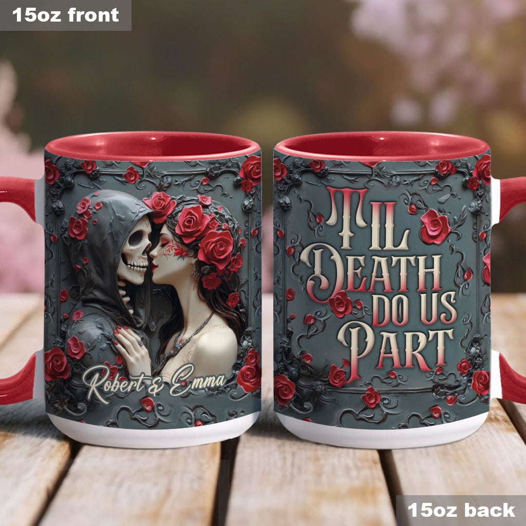 Jusqu'à ce que la mort nous sépare - Mug personnalisé pour couple