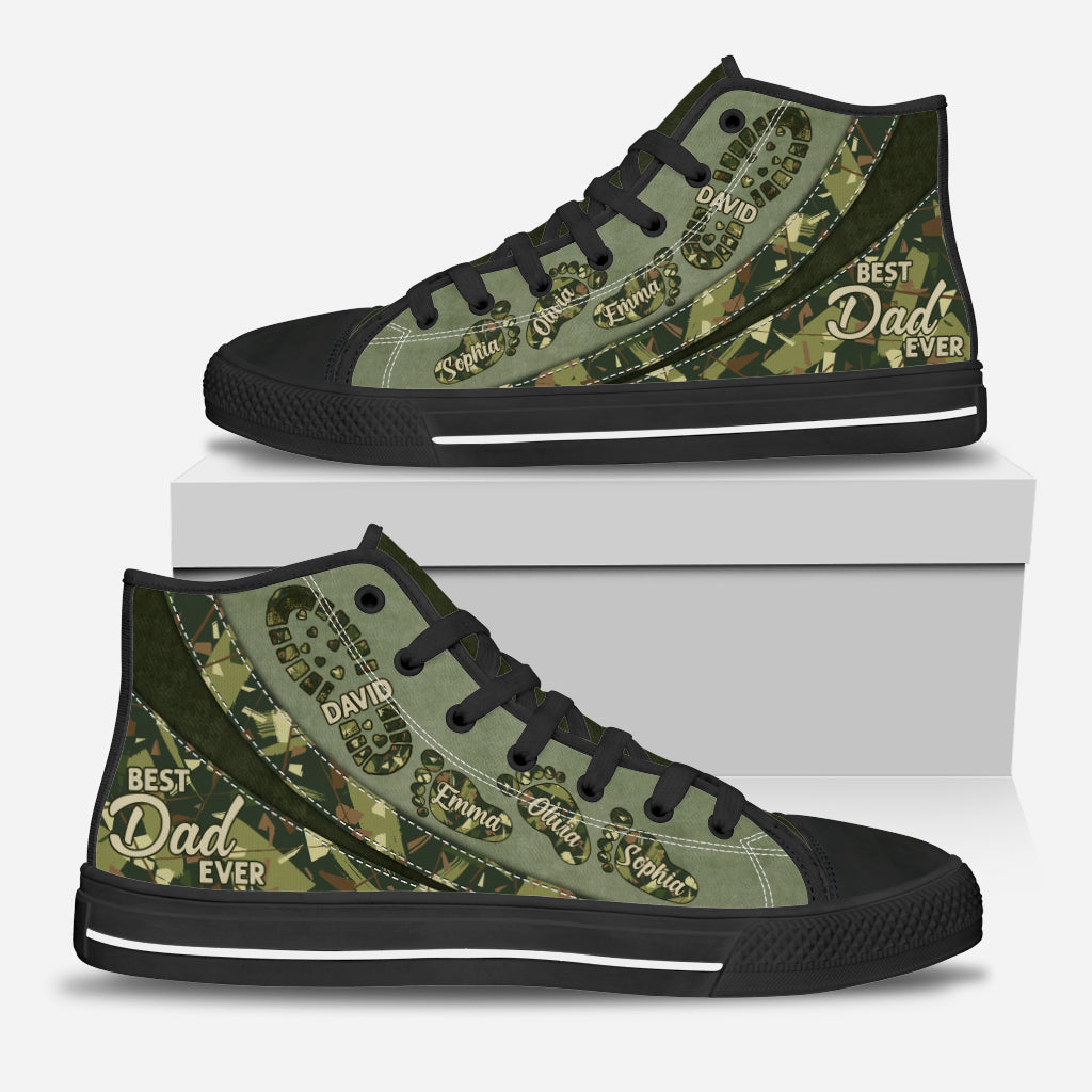 The Best Dad/ Grandpa/ Uncle... Ever - Personalized Father High Top Shoes