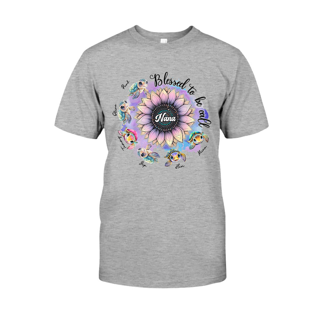 Blessed To Be Called Nana Any Title - Personalized Grandma T-shirt And Hoodie