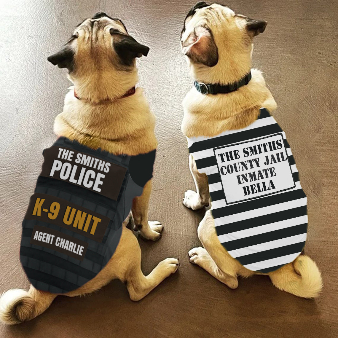 T-shirt personnalisé pour chien de police et prisonnier, unité canine