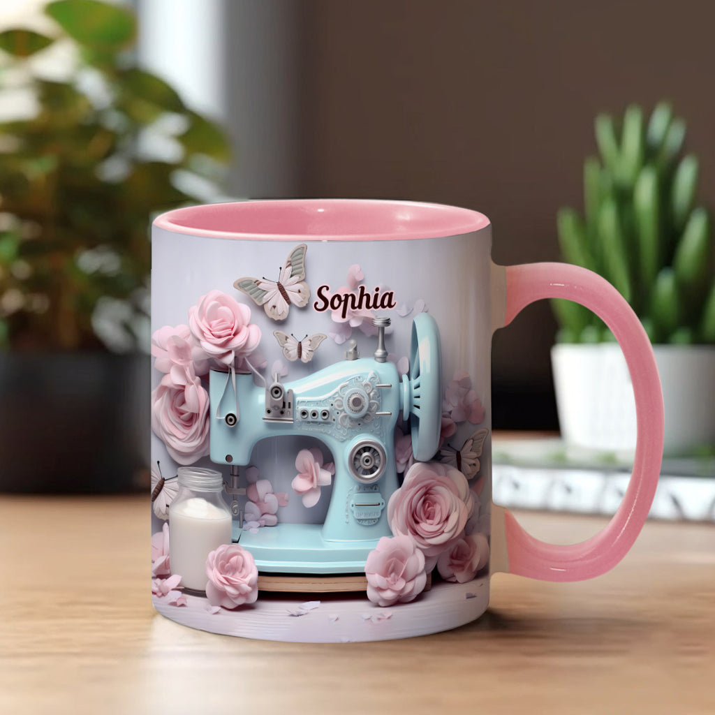 Sewing Machine - Personalized Sewing Accent Mug
