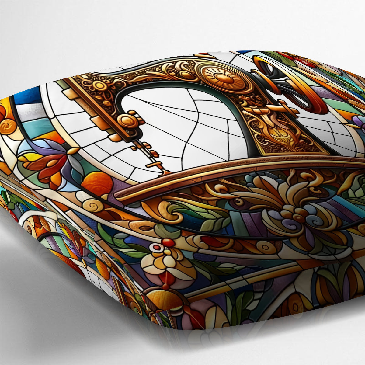 Machine à coudre colorée - Coussin décoratif personnalisé pour machine à coudre