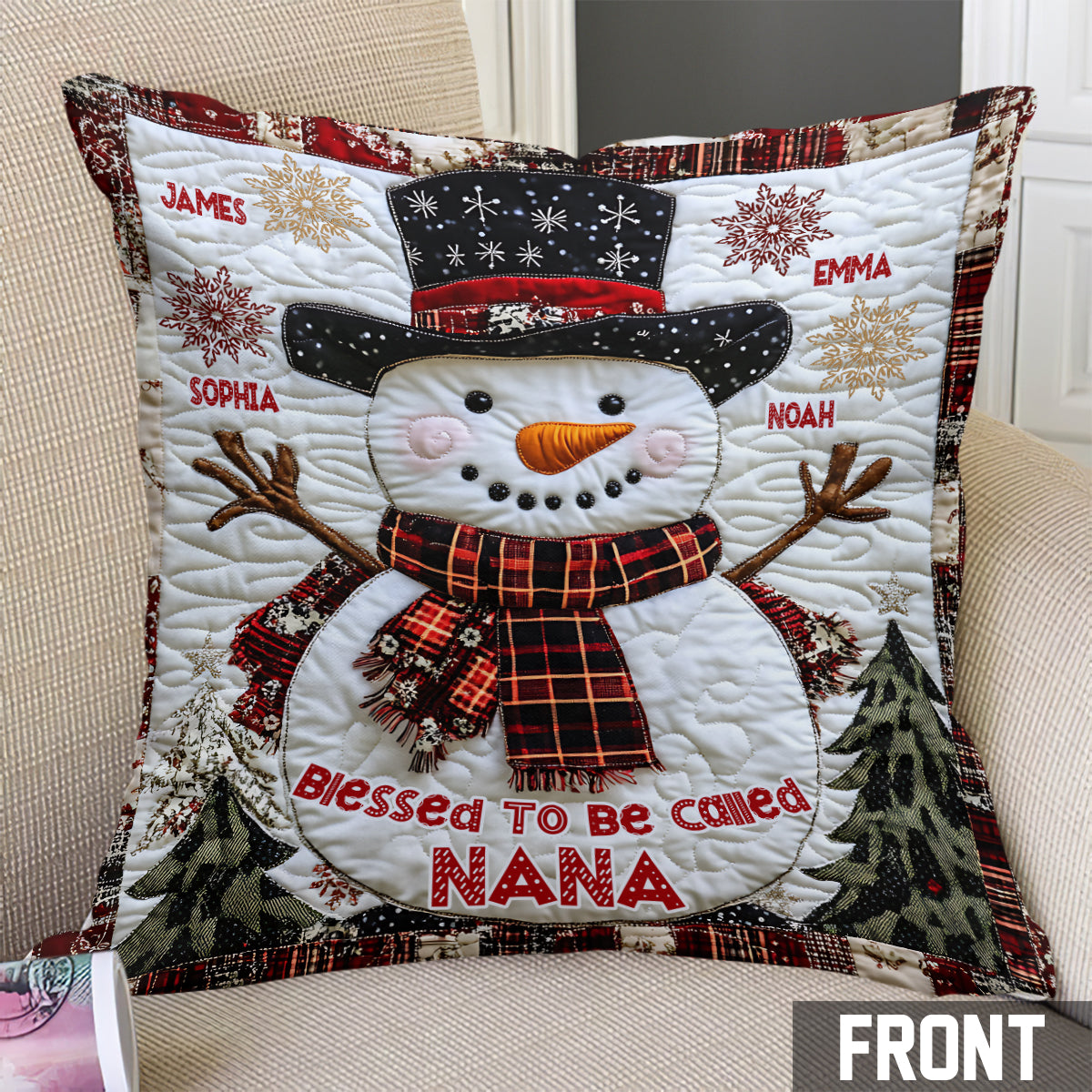 Coussin décoratif personnalisé Nana Grandma Gigi