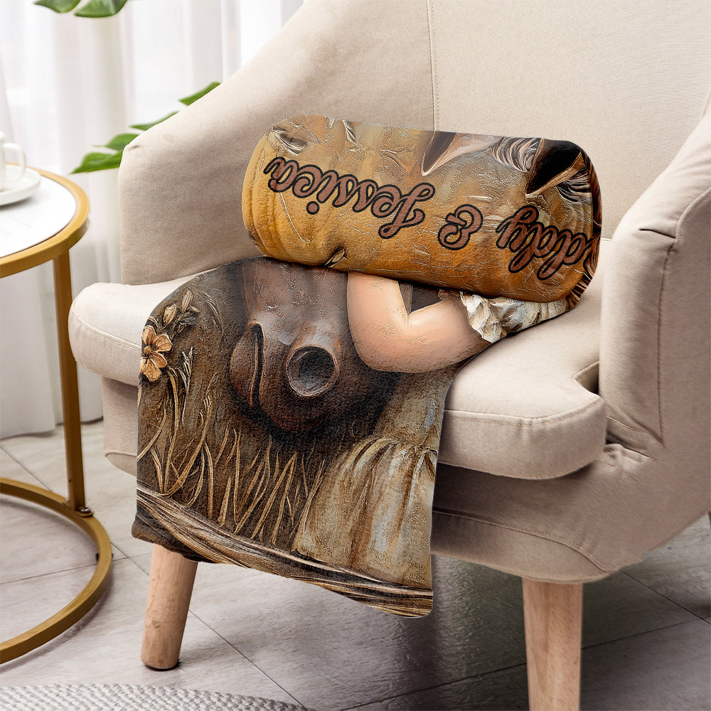 Just A Girl Who Loves Horse - Personalized Horse Blanket