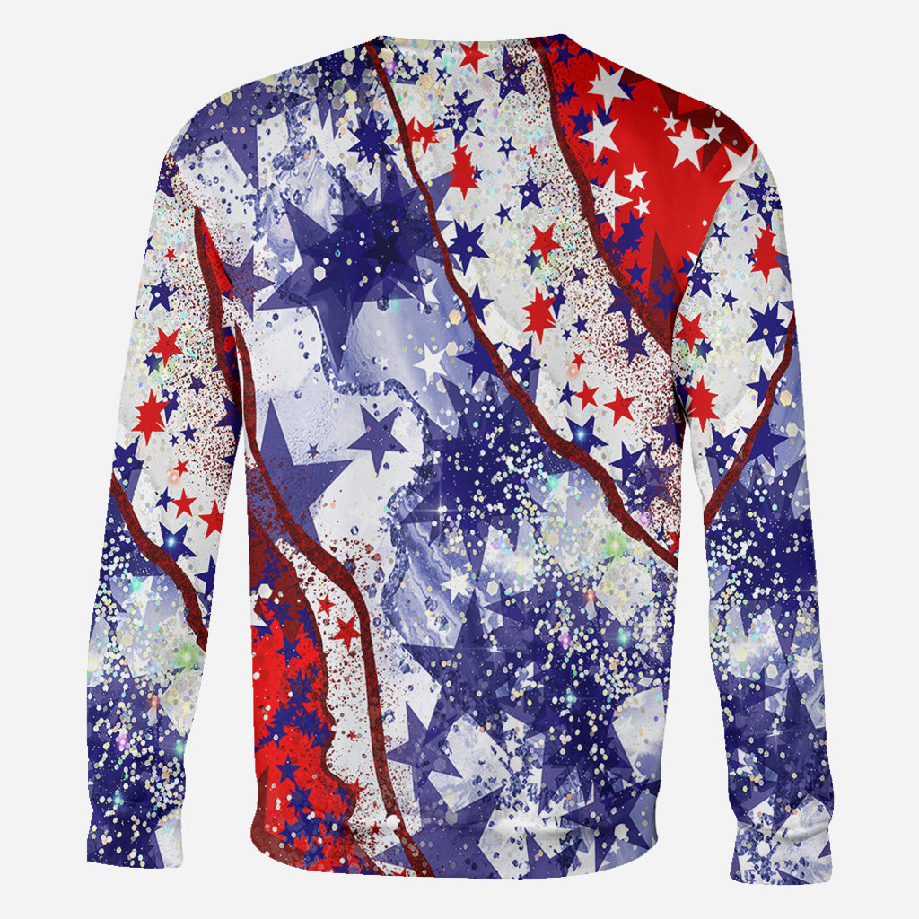 4th Of July Highland Cow - Personalized All Over Shirt