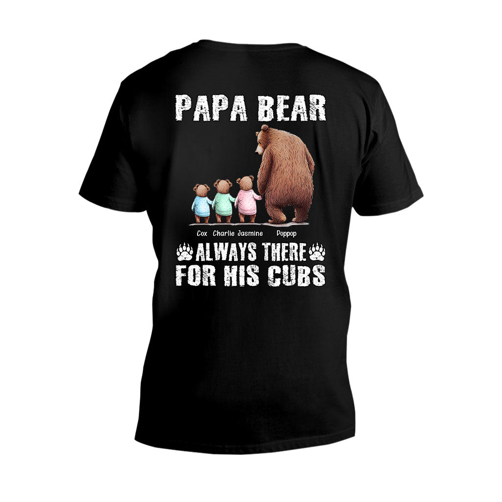 Papa Ours Toujours Présent pour Ses Petits - T-shirt et Sweat à capuche personnalisés pour papa