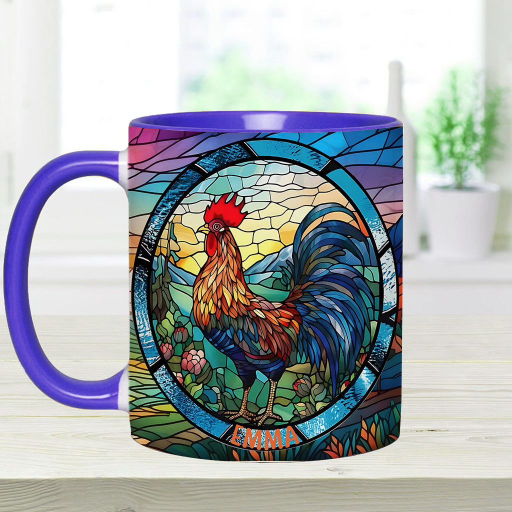 Mug personnalisé « Love Chicken » avec motif poulet