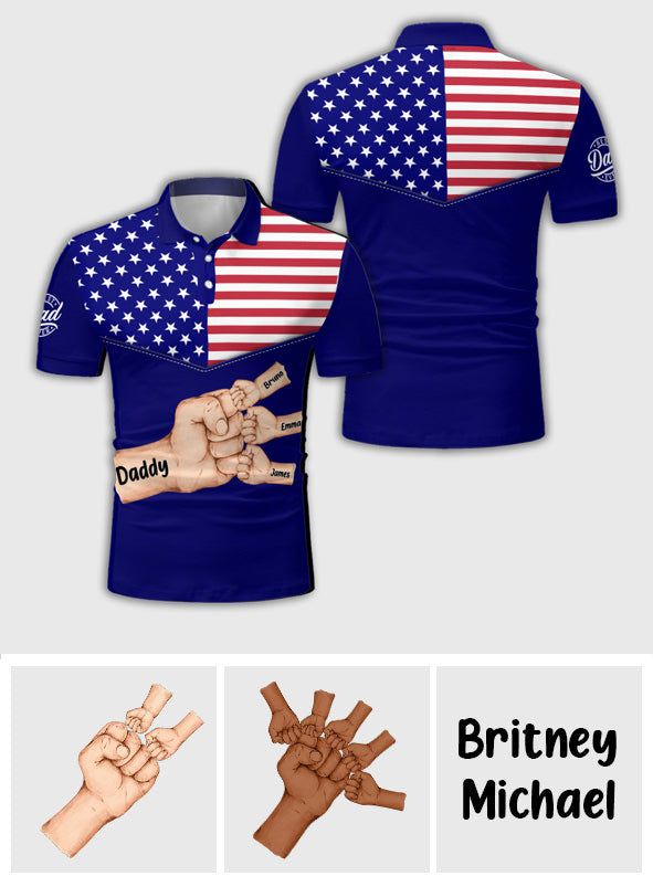 Meilleur papa du monde - Polo personnalisé pour papa