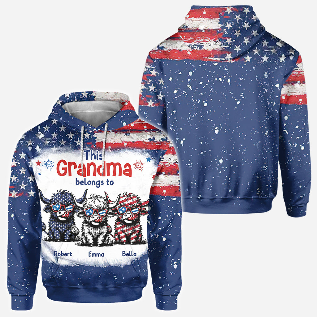 Cette grand-mère appartient à ces adorables petits bouts de chou - T-shirt personnalisé intégral