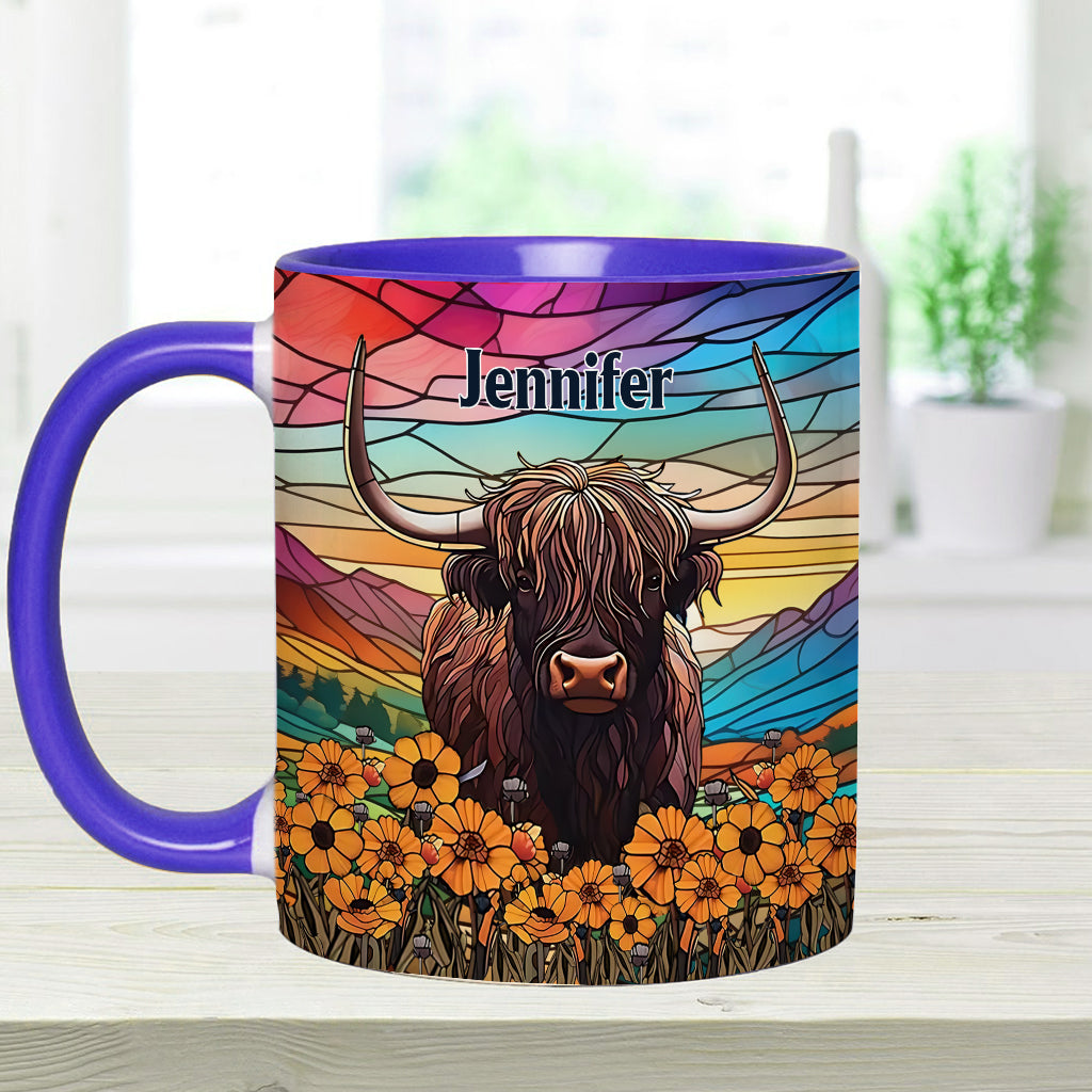Mug personnalisé « Love Highland Cow »