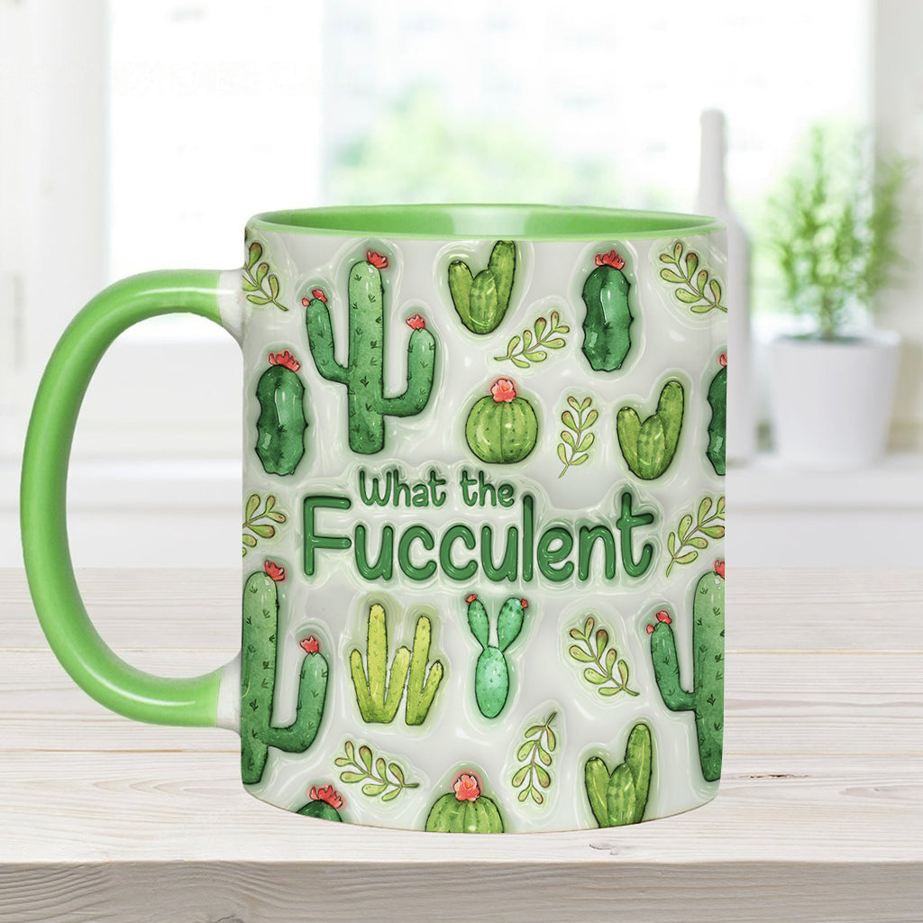 Plantes succulentes et succulentes - Mug personnalisé avec motif cactus