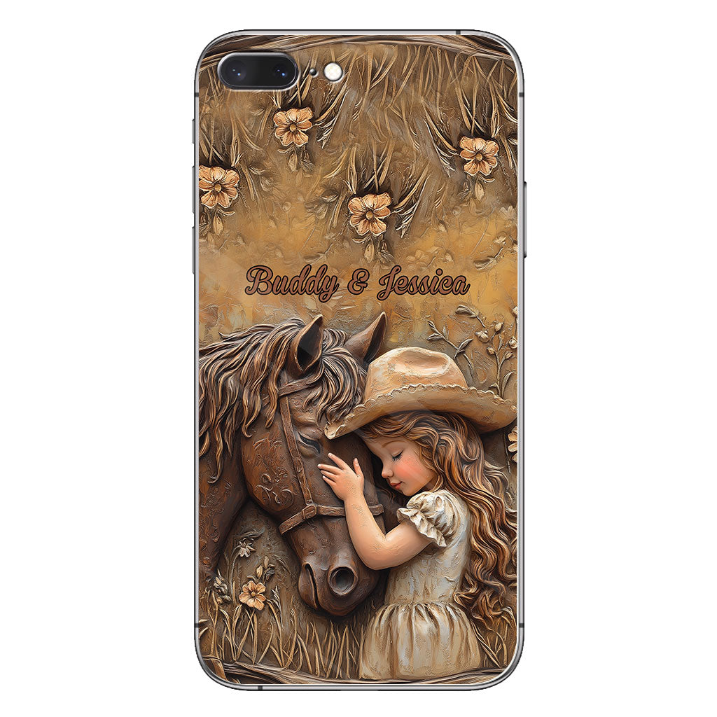 Just A Girl Who Loves Horse - Personalized Horse Clear Phone Case