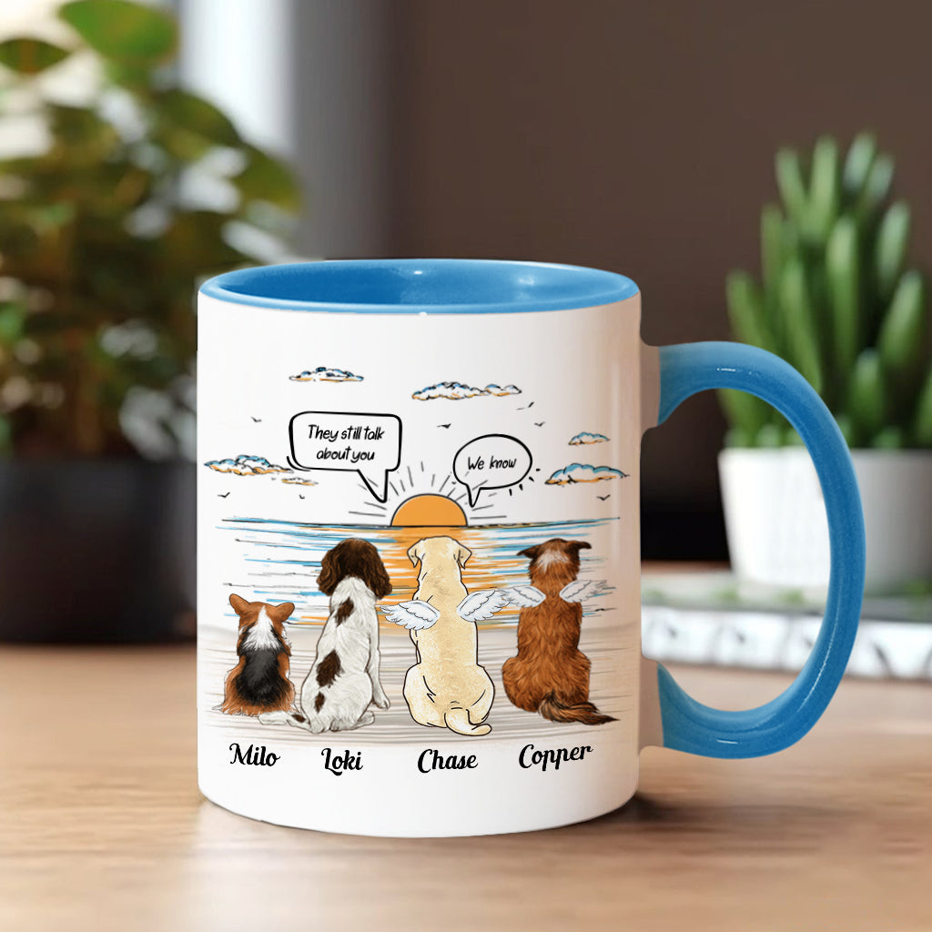 Ils parlent encore de toi - Mug personnalisé avec motif chien