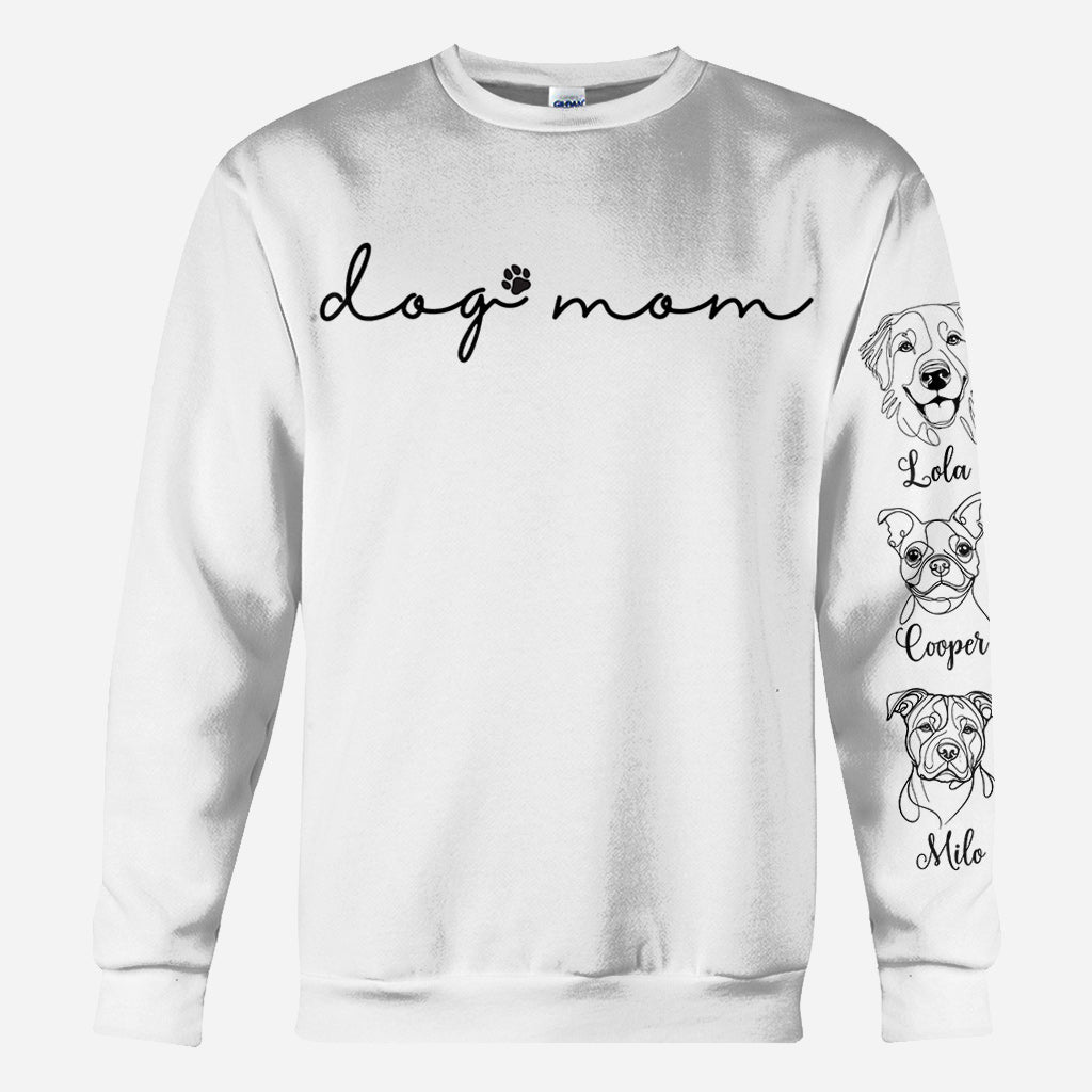 Maman de chien - T-shirt personnalisé intégral pour chien