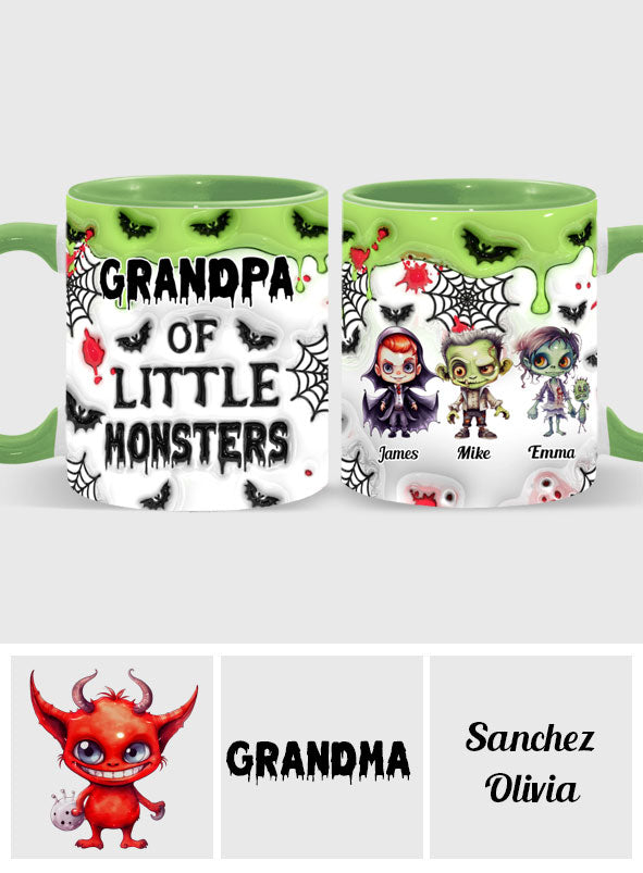 Grand-père des petits monstres (tous titres) - Mug personnalisé « Grand-père »