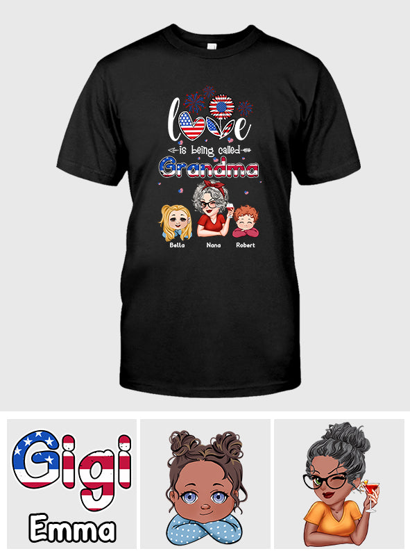 Heureuse d'être appelée Nana Grandpa Gigi - T-shirt et sweat à capuche personnalisés pour grand-mère