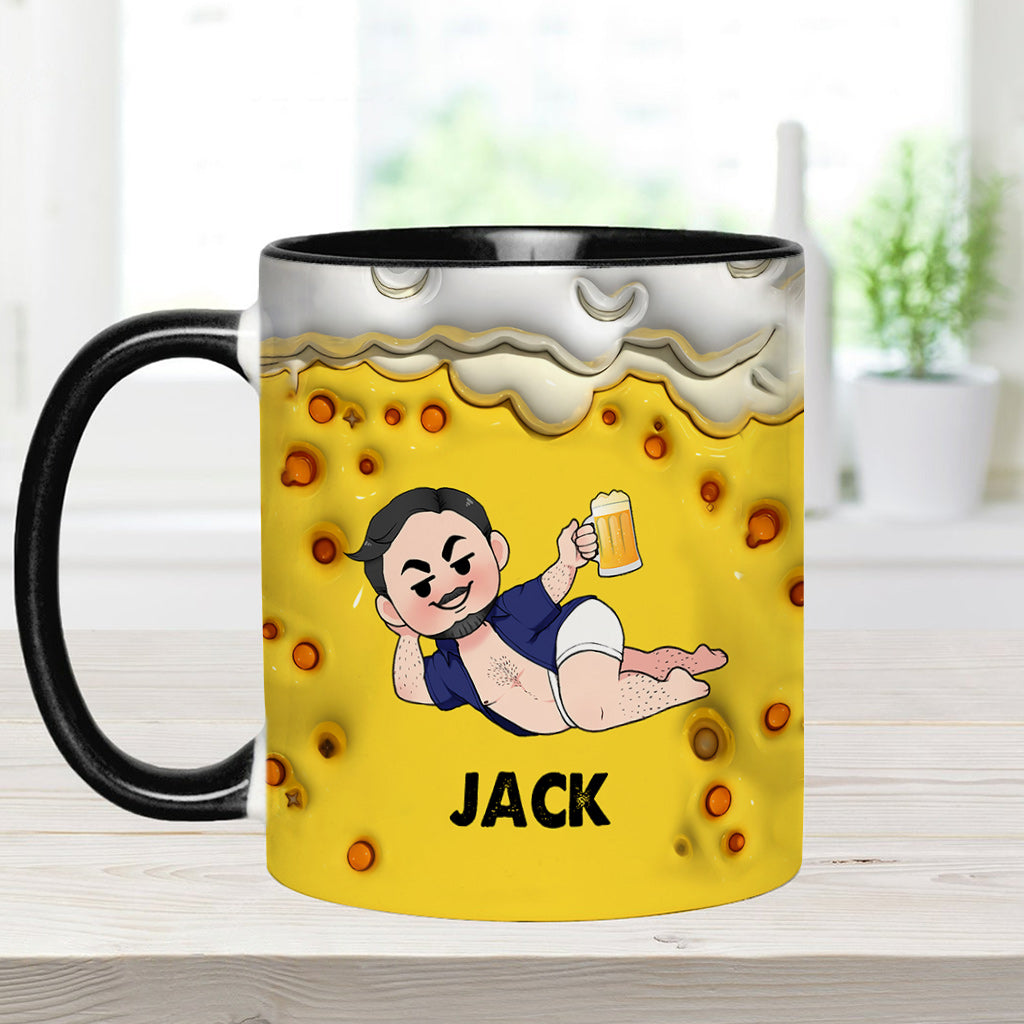 It's Not A Dad Bob It's A Fatherfigure - Personalized Father Accent Mug