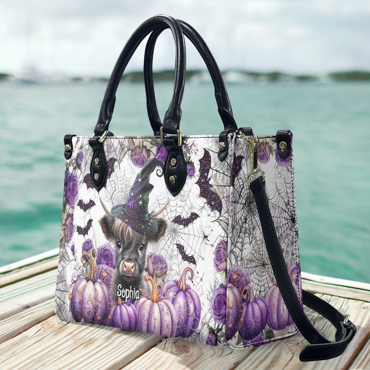 A Little Witch - Personalized Leather Handbag