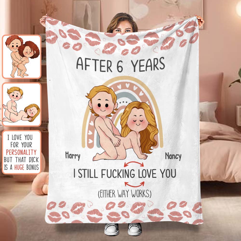 Couverture personnalisée pour couple « Après des années, je t’aime toujours »