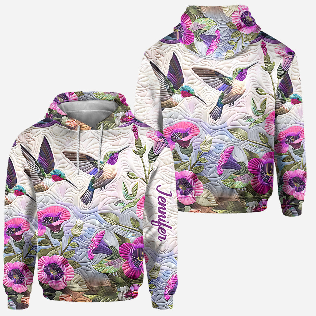 Magnifique colibri - Sweat à capuche et legging personnalisés colibri