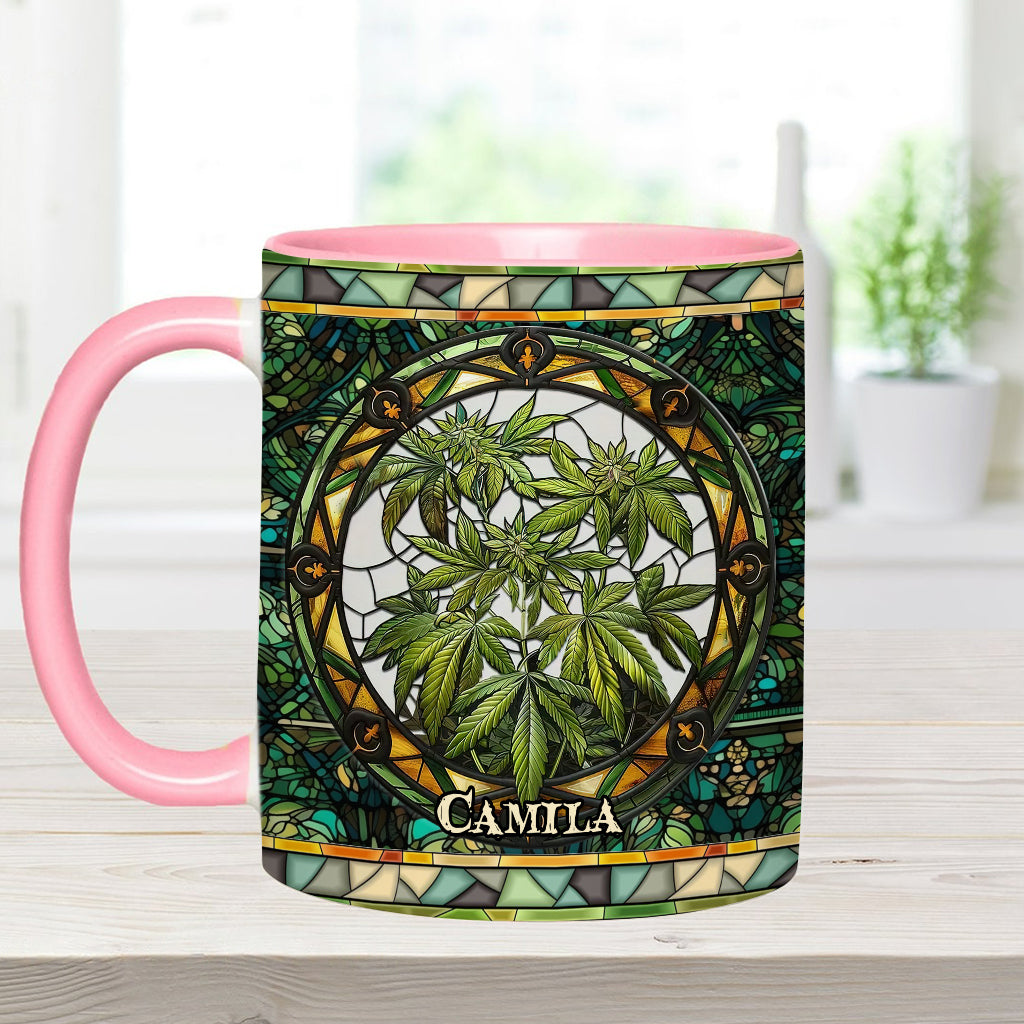 Mug personnalisé « C'est 420 quelque part » avec une touche cannabis