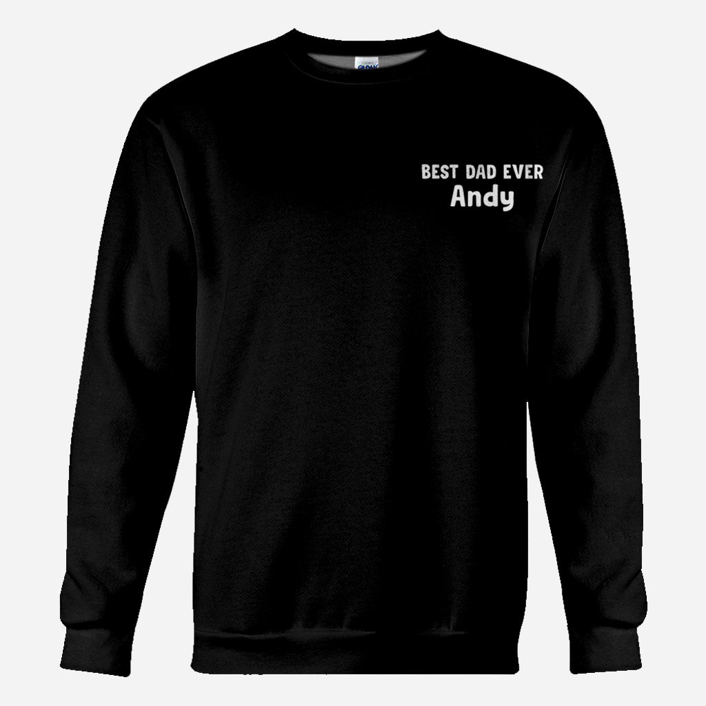 T-shirt « Road On The Back Massage Game » - T-shirt personnalisé pour papa