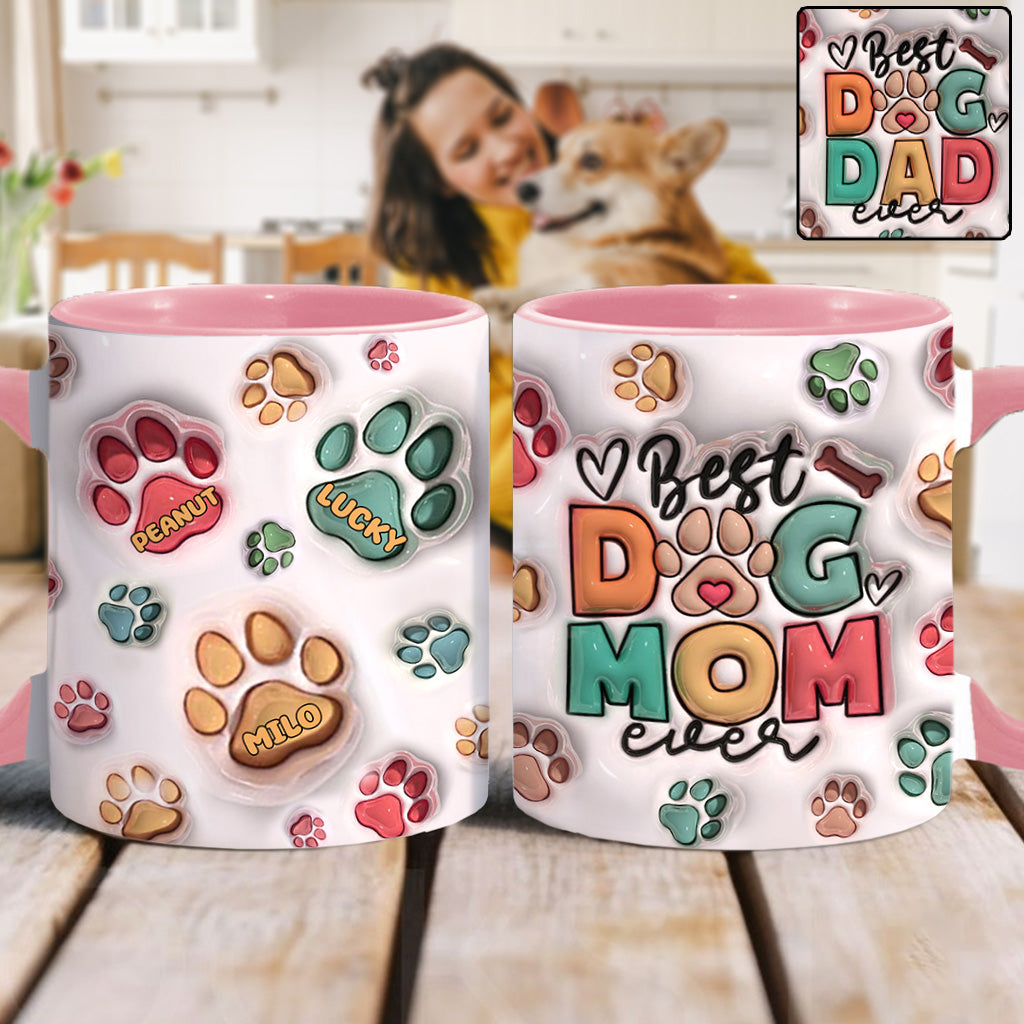 Meilleure maman de chien, papa de chien, maman de chat, papa de chat – Mug personnalisé avec motif chien