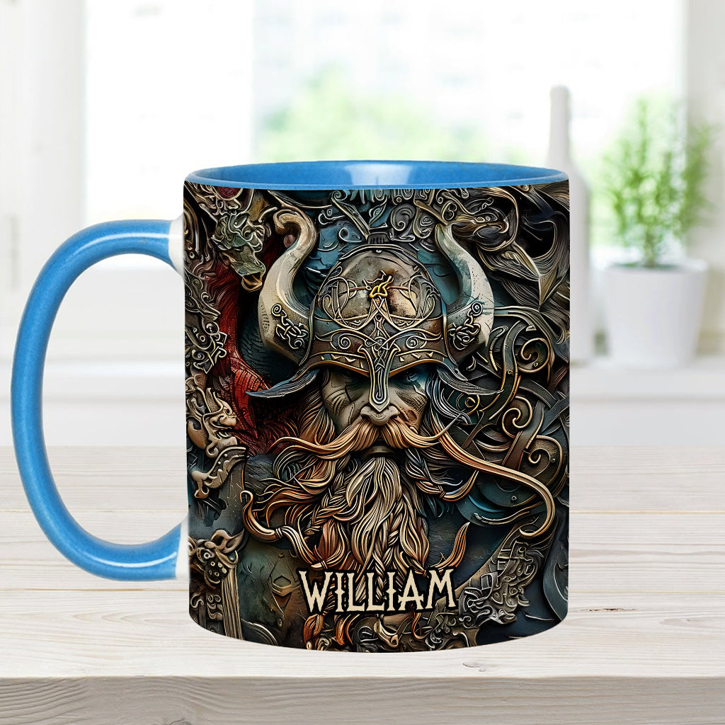 Mug personnalisé « Héros Viking Vintage » - Mug Viking à l'accent viking