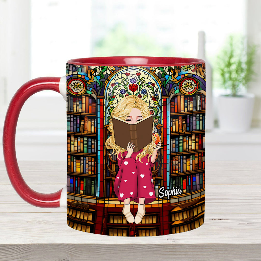 Mug personnalisé « Juste une fille qui aime les livres »