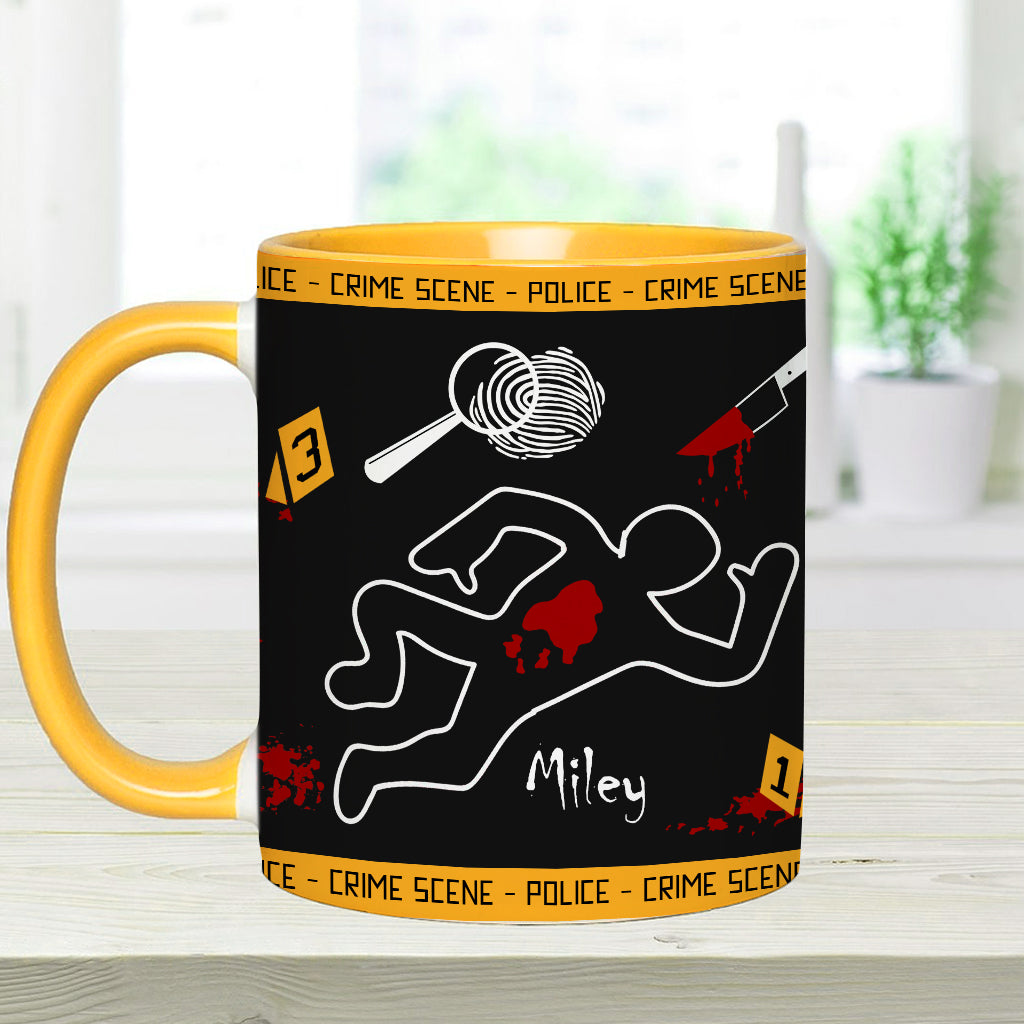 This Is My True Crime Watching Mug - Personalized Accent Mug