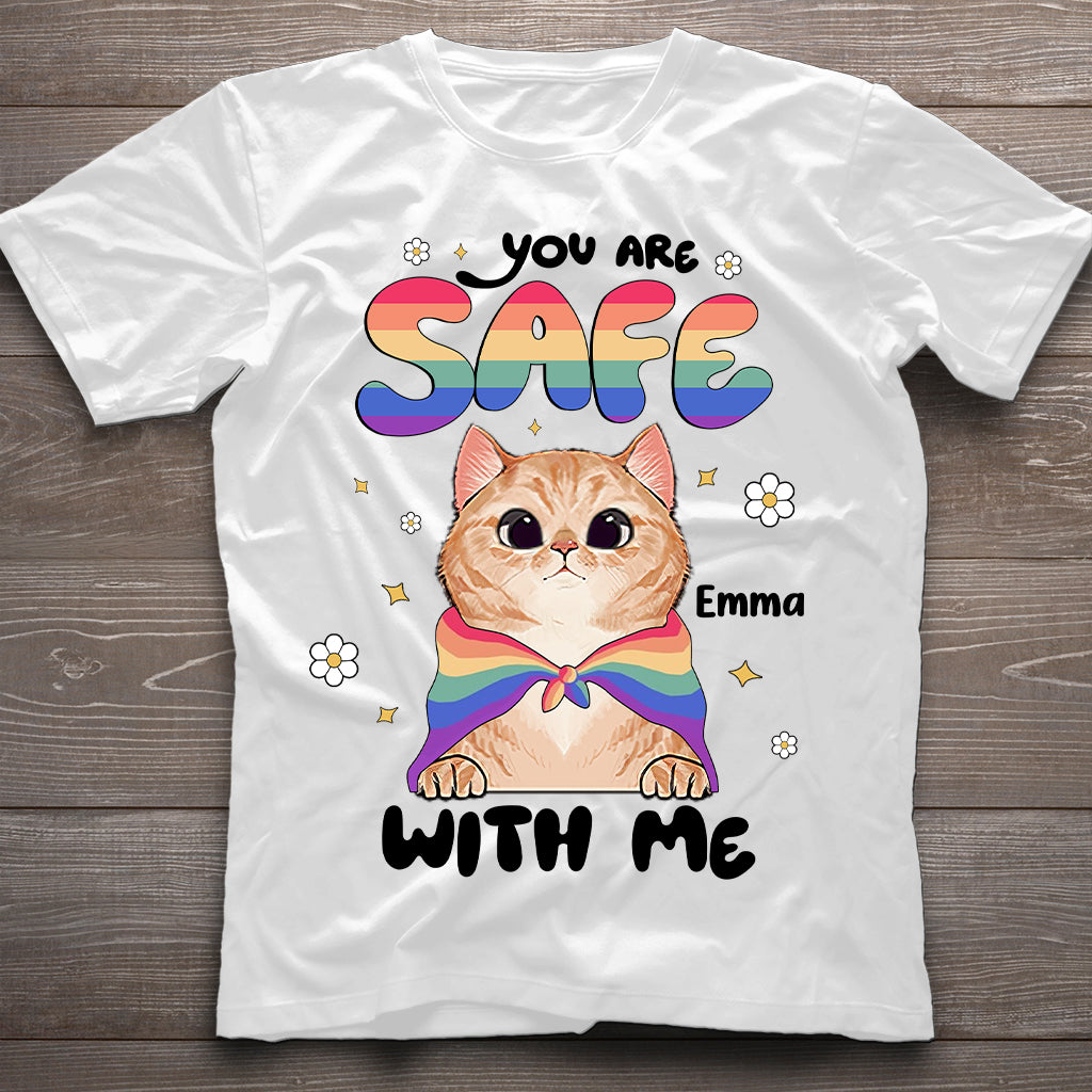 Tu es en sécurité - T-shirt et sweat à capuche personnalisés de soutien LGBT