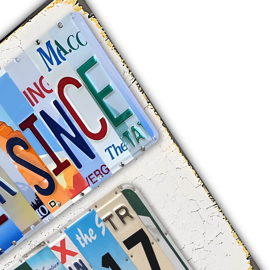 Together Since - Personalized Couple Cut Metal Sign