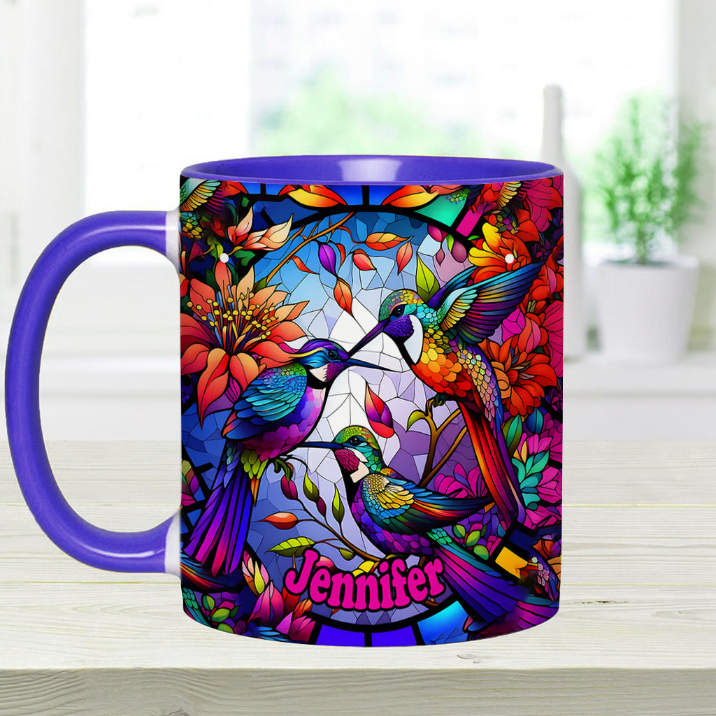 Love Hummingbirds - Personalized Hummingbird Accent Mug