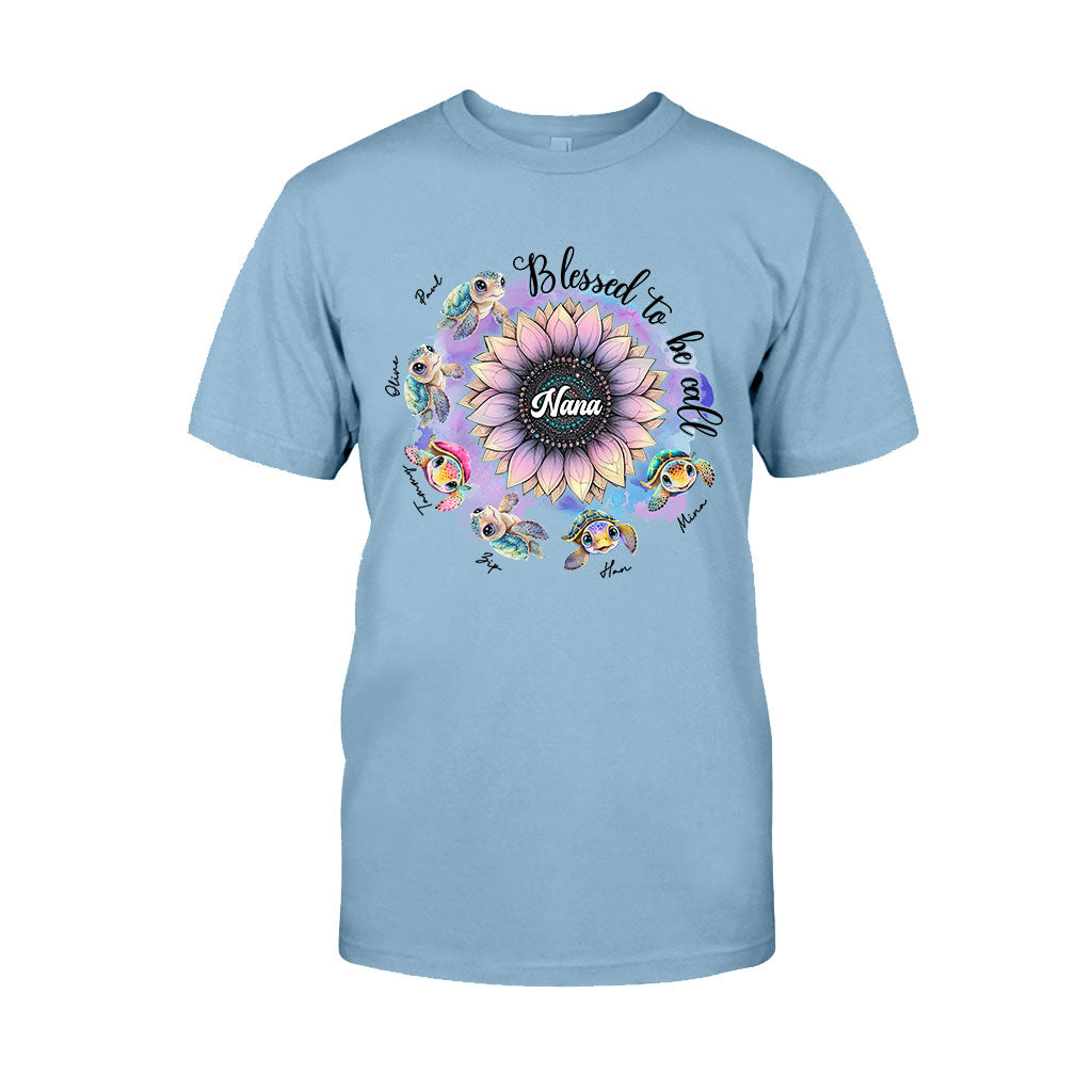 Blessed To Be Called Nana Any Title - Personalized Grandma T-shirt And Hoodie