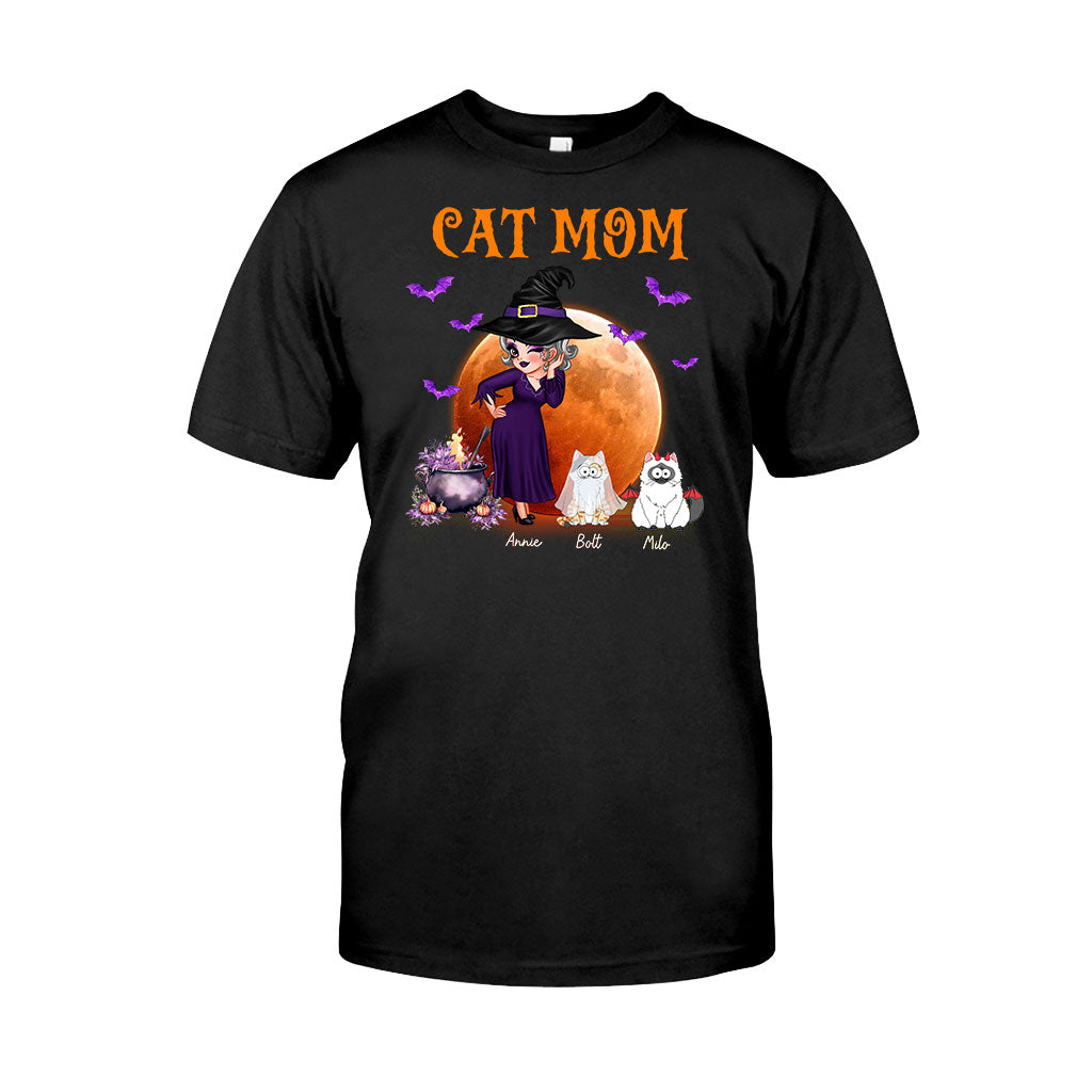 T-shirt et sweat à capuche personnalisés « Maman Chat Sorcière » - T-shirt et sweat à capuche personnalisés pour chats