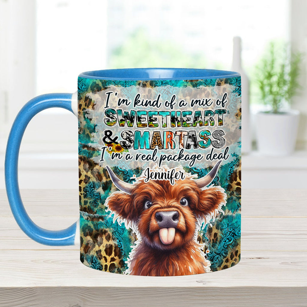 Mug personnalisé « Vache des Highlands impertinente »