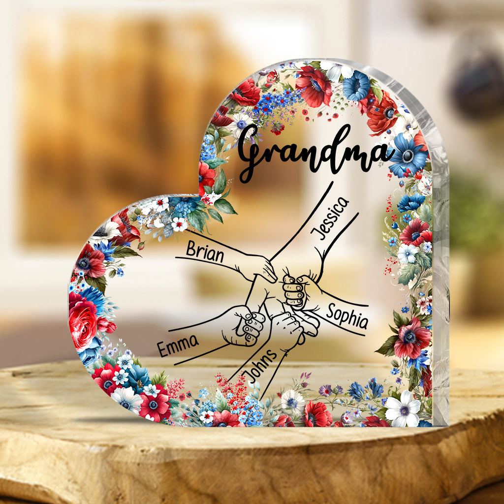 Grandma's Life 4th Of July - Personalized Grandma Custom Shaped Acrylic Plaque