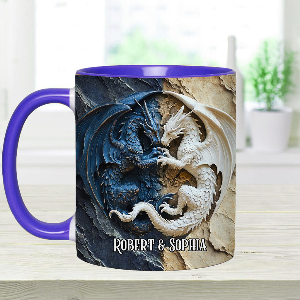 Mug personnalisé « J’adore les dragons »