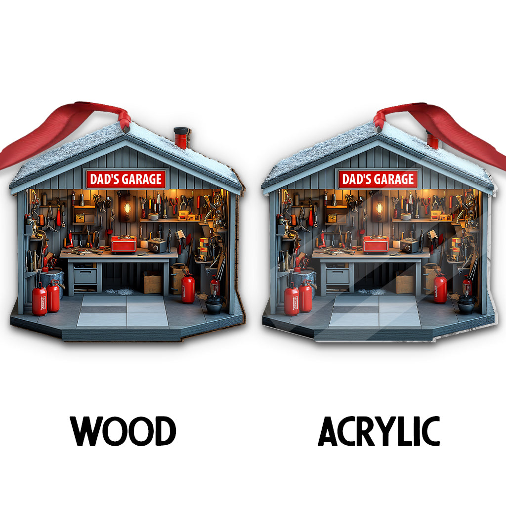 Garage de papa - Ornement personnalisé pour papa