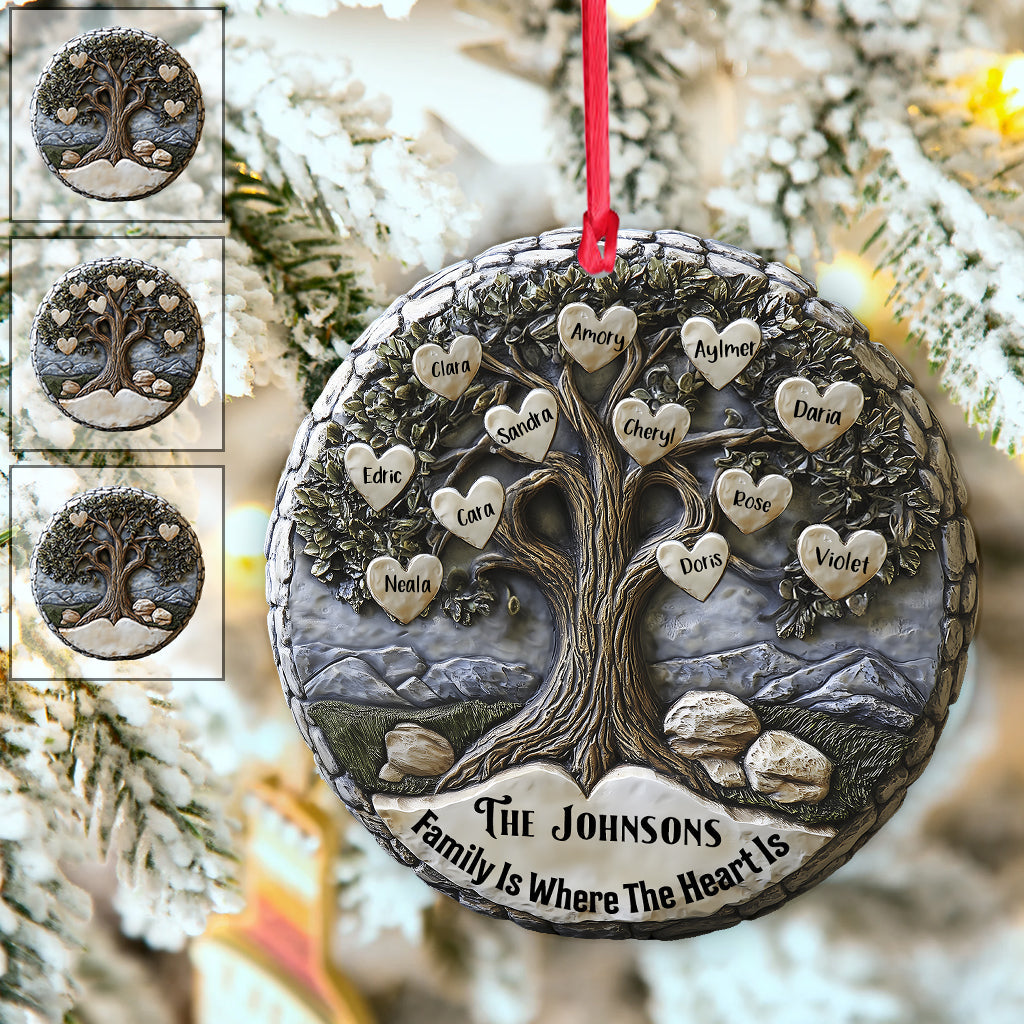 Merry Christmas - Personalized Family Ornament