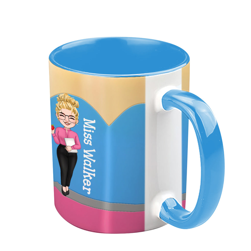 Teacher's Pencil - Personalized Teacher Accent Mug