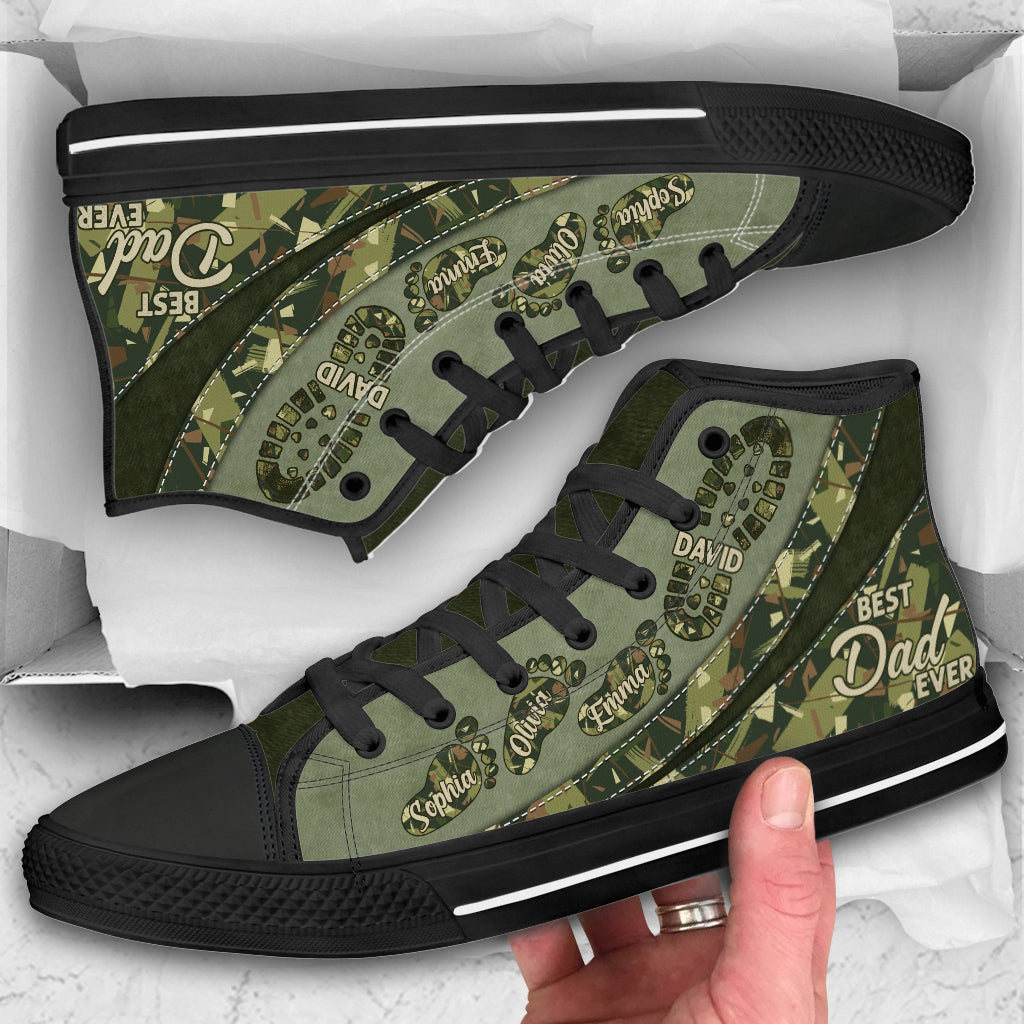 The Best Dad/ Grandpa/ Uncle... Ever - Personalized Father High Top Shoes