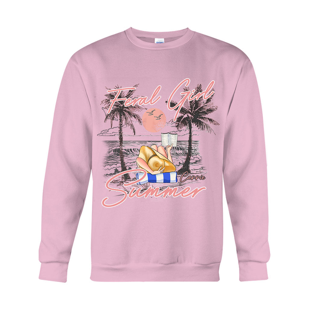 Feral Girl - T-shirt et sweat à capuche personnalisés pour les amoureux de la mer