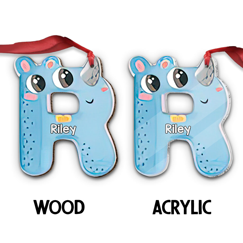 Cute Letters - Personalized Kid Ornament