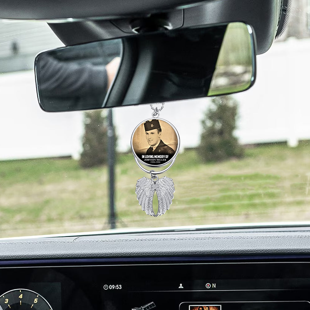 Those We Love Don't Go Away - Personalized Veteran Wings Ornament