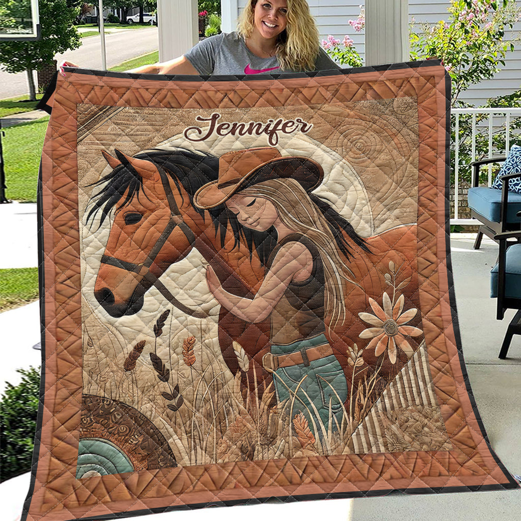 Amoureux des chevaux - Couverture personnalisée sur le thème des chevaux