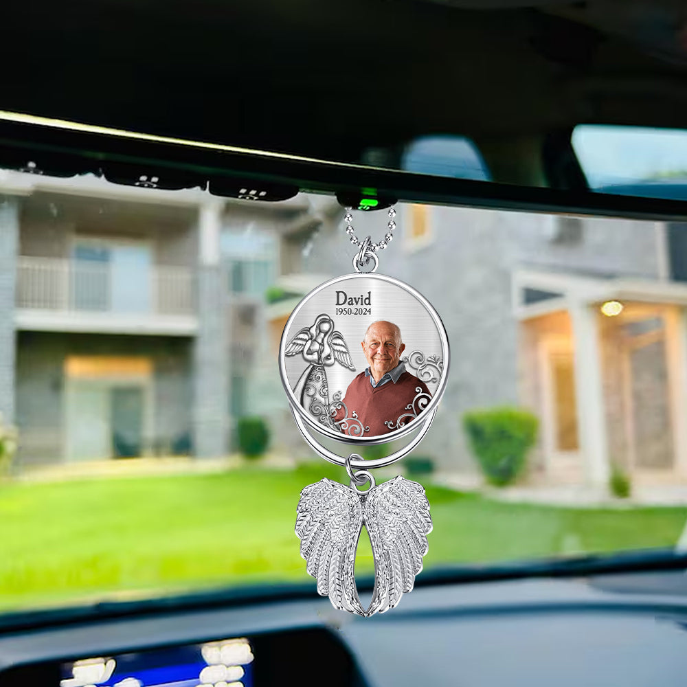 Ceux que nous aimons ne disparaissent jamais - Ornement commémoratif personnalisé en forme d'ailes