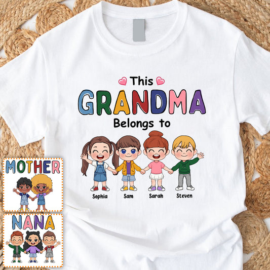 Cette grand-mère appartient à - T-shirt et sweat à capuche personnalisés pour grand-mère