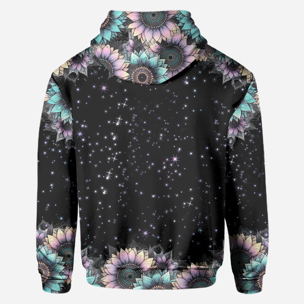 T-shirt personnalisé Zero F Given Tournesol rose et bleu - Tête de mort intégrale